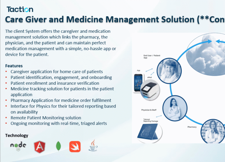 Case Study: Caregiver and Medicine Management Solution (Confidential)