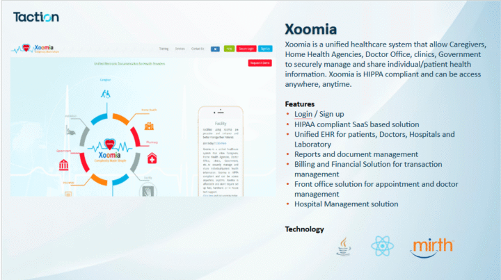 Case Study: Xoomia – Unified EHR Platform for Connected Healthcare Ecosystems