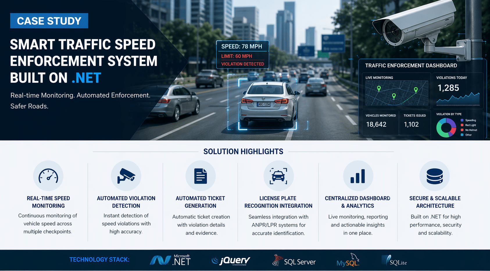 Smart Traffic Speed Enforcement System (.NET) | Case Study
